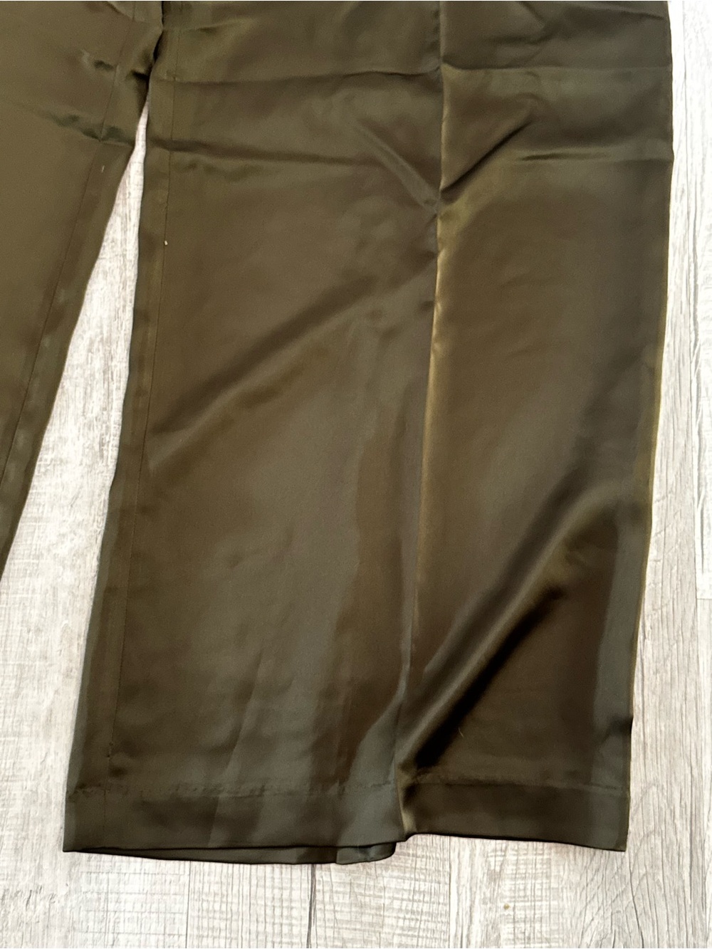Ralph Lauren Bronze Satin Wide-Leg Trousers - Picture 5 of 9